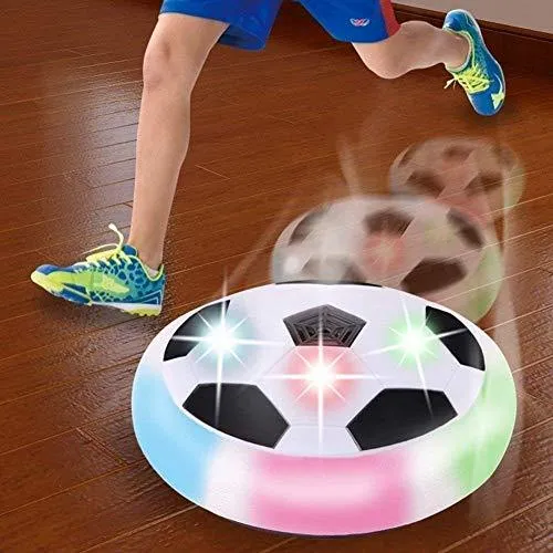 Air Football Pneumatic Suspended Hover Soccer Ball/Disc with Foam Bumpers and Football/Soccer Ball for Kids (Multicolour)