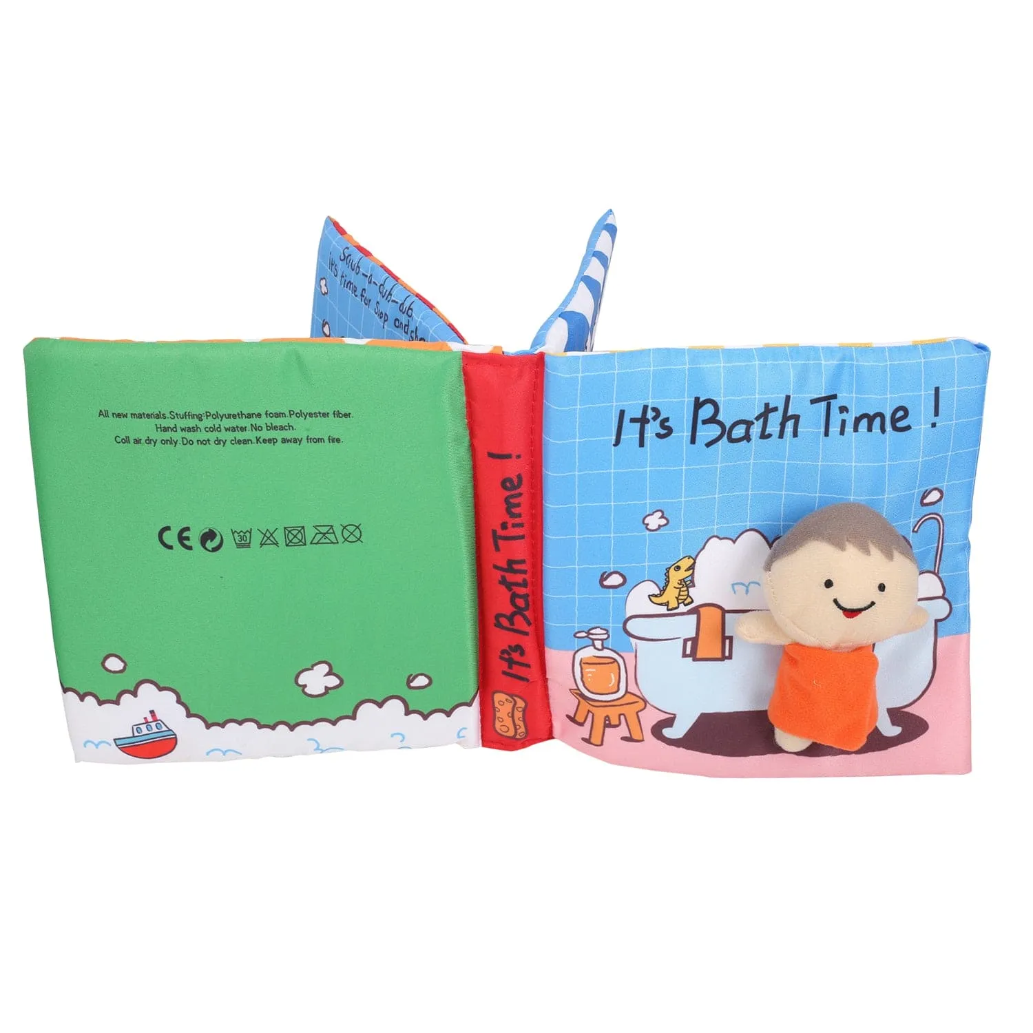 Bath Time Multicolour Activity Cloth Book