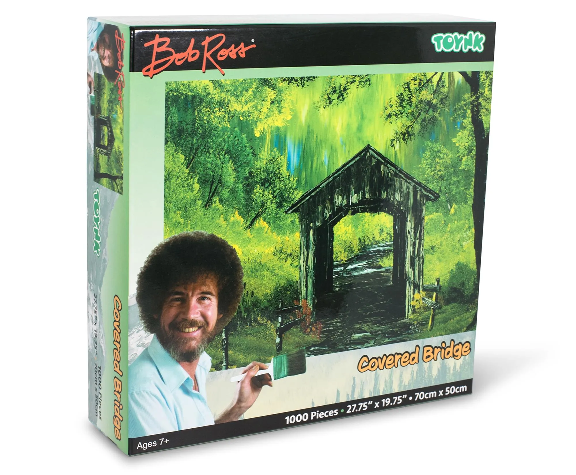 Bob Ross Covered Bridge Nature Puzzle | 1000 Piece Jigsaw Puzzle