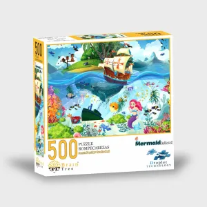 Brain Tree Jigsaw Puzzle 500 pack  19.5"x 14.5"- Mermaid Island*