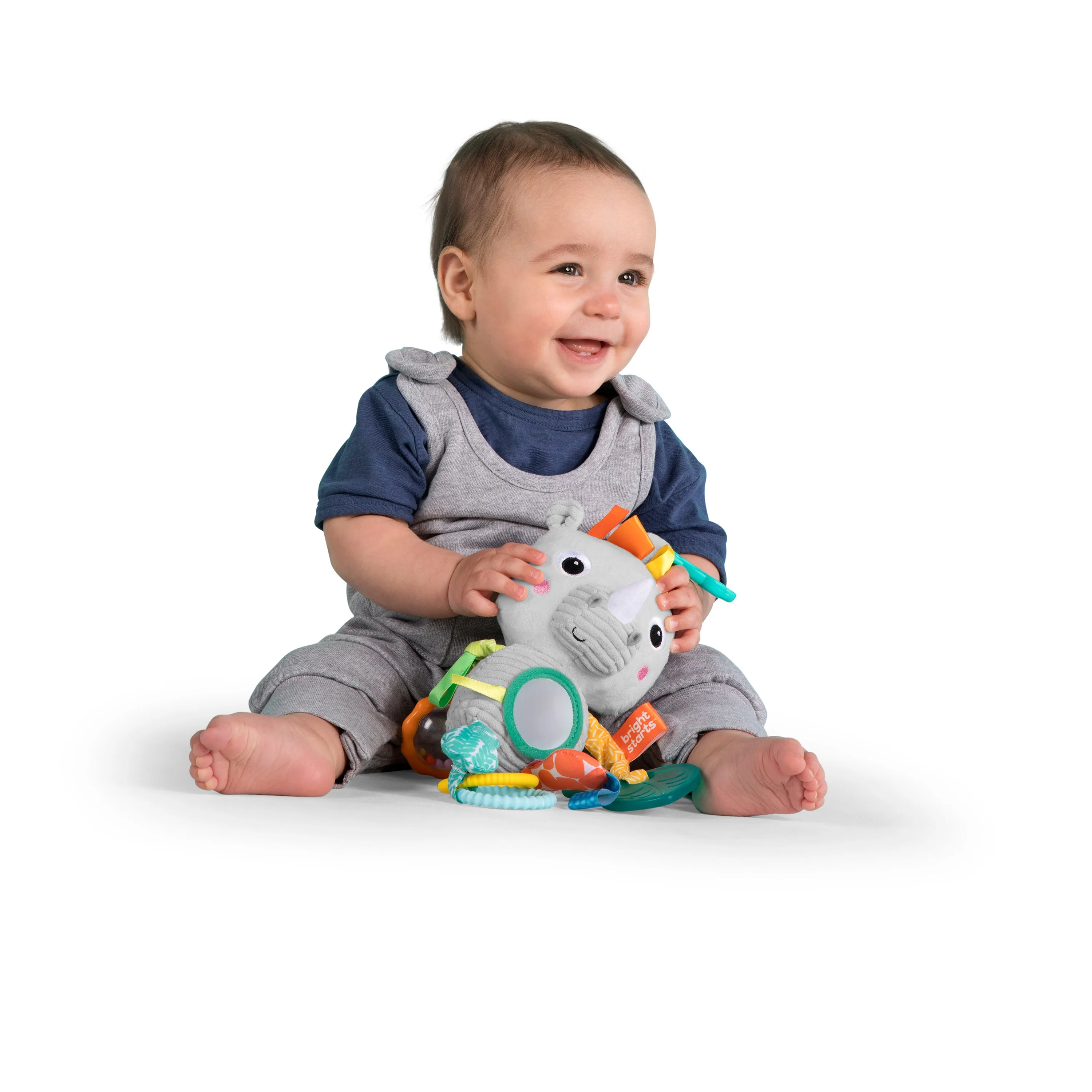 Bright Starts Playful Pals Activity Take-Along Toy, Rhino