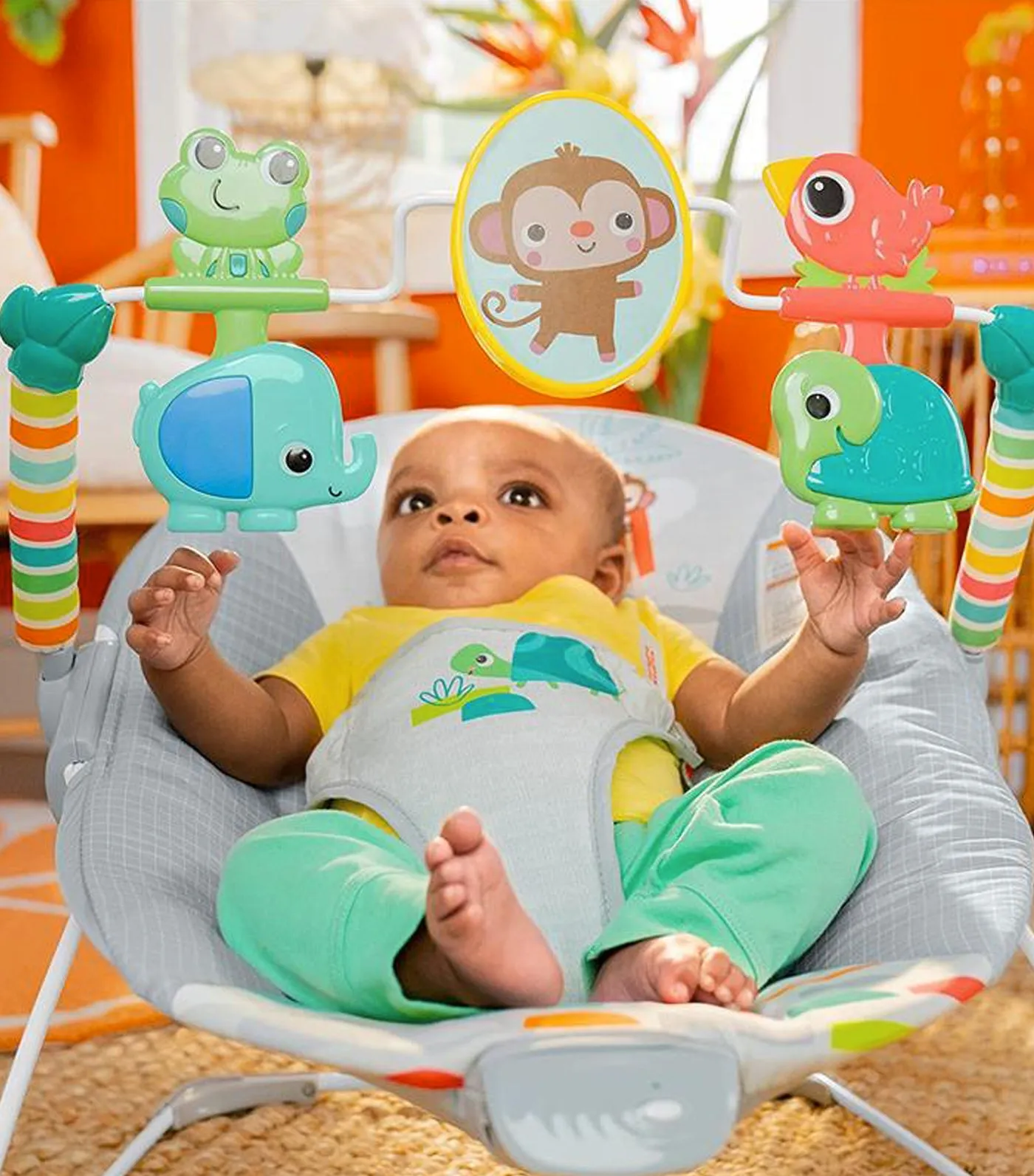 Bright Starts Playful Paradise Vibrating Bouncer