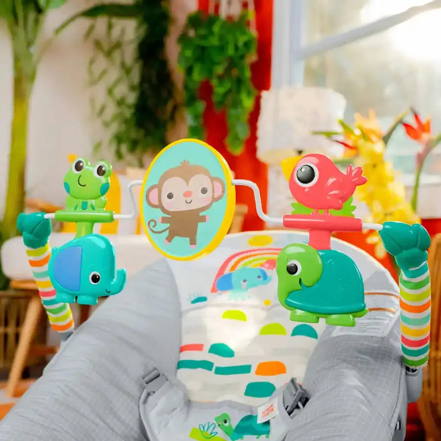 Bright Starts Playful Paradise Vibrating Bouncer