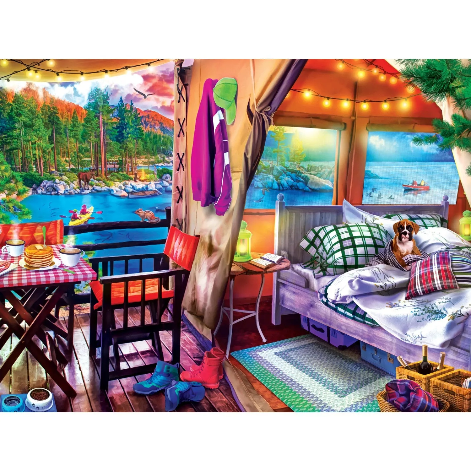 Campside - Glamping Style 300 Piece EZ Grip Jigsaw Puzzle