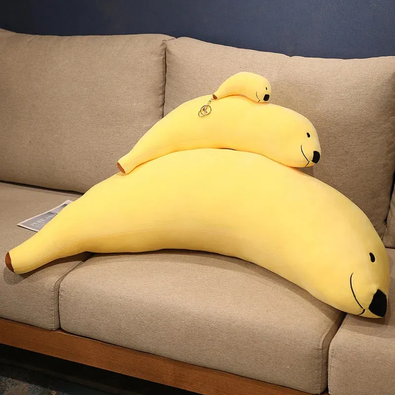 Chip the Kawaii Banana Seal Stuffed Animal Plushie