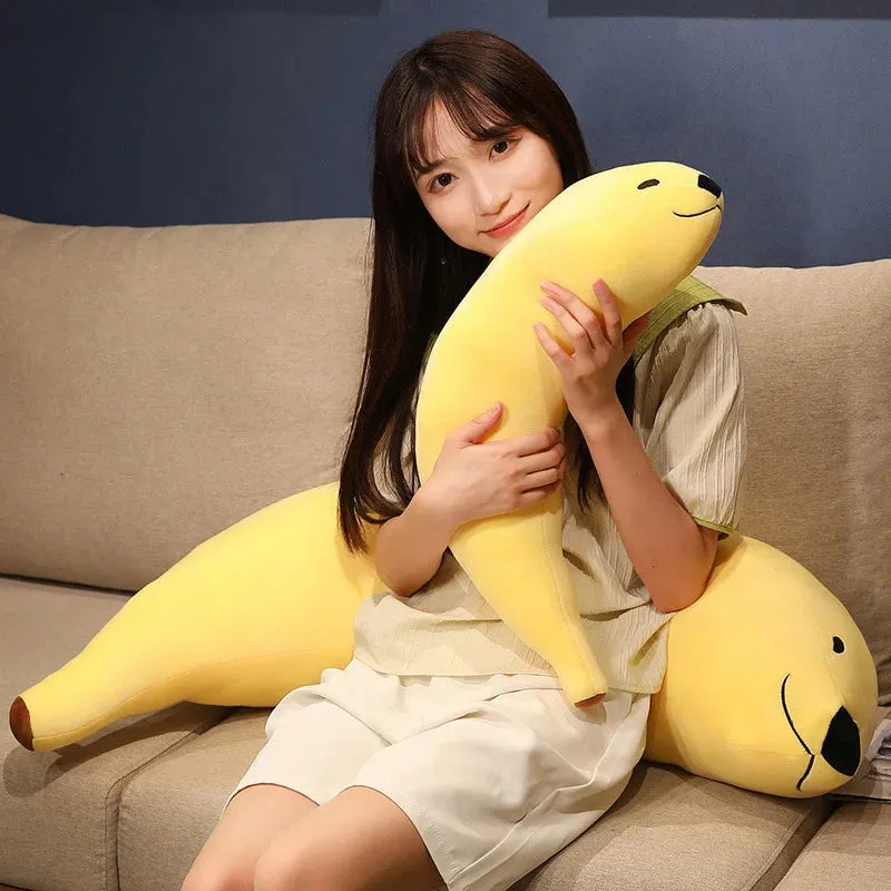 Chip the Kawaii Banana Seal Stuffed Animal Plushie