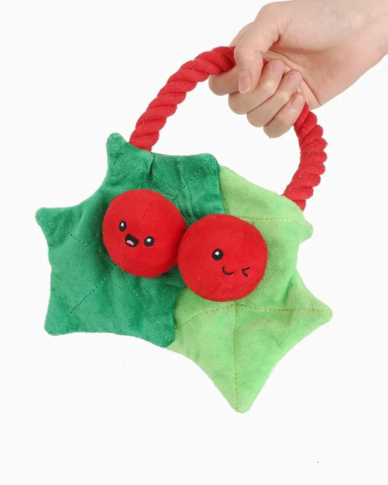 Christmas Berry Crinkle Dog Toy