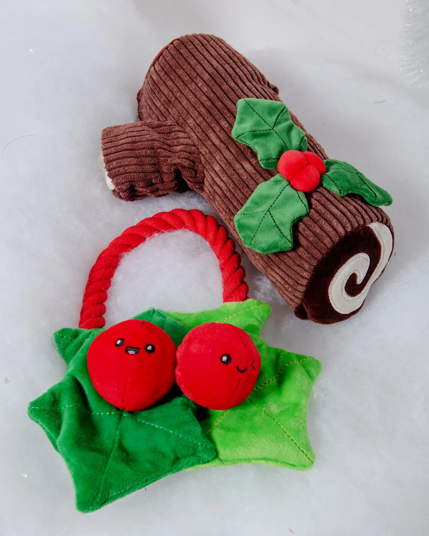 Christmas Berry Crinkle Dog Toy