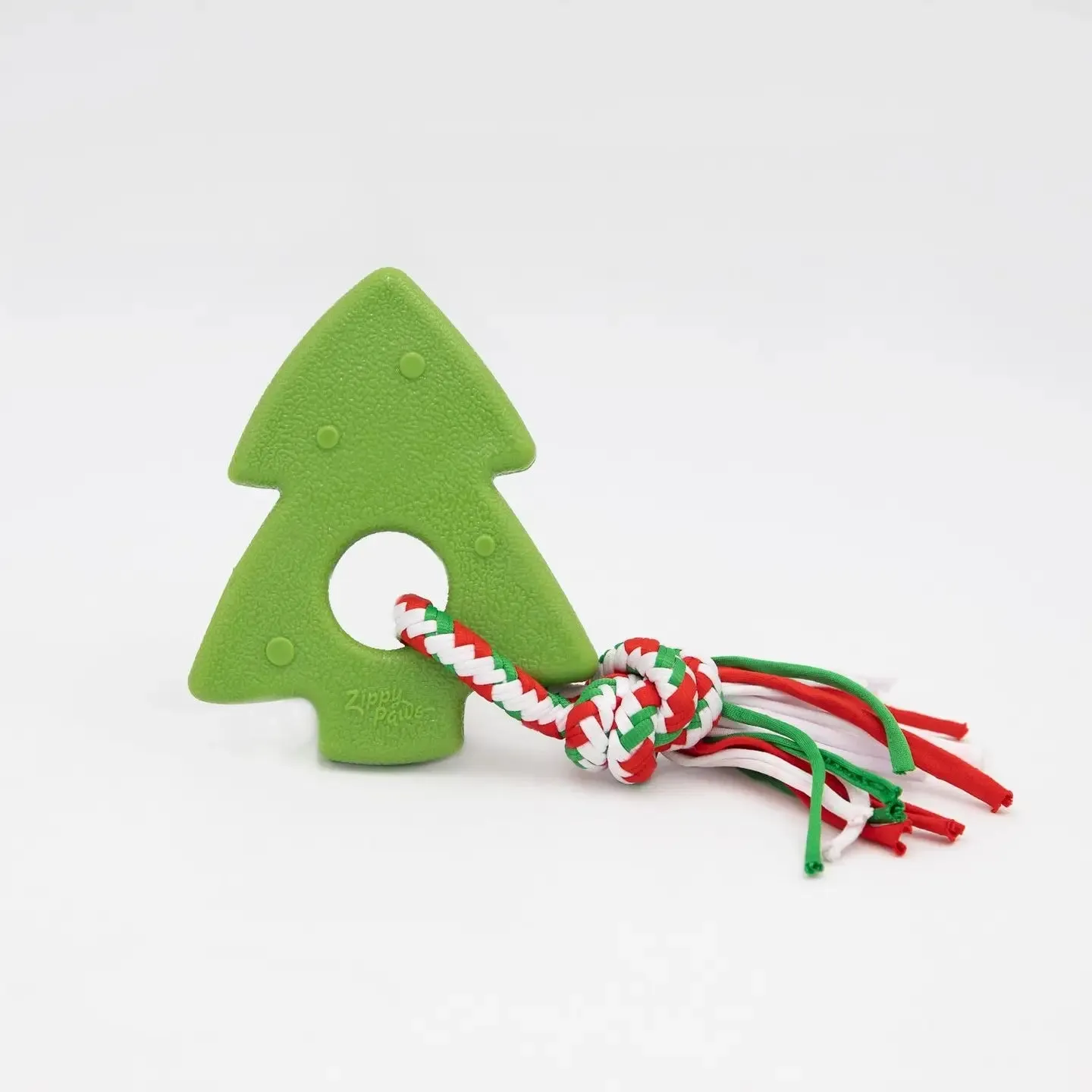 Christmas Tree Zippytuff Teetherz Dog Chew Rope Toy