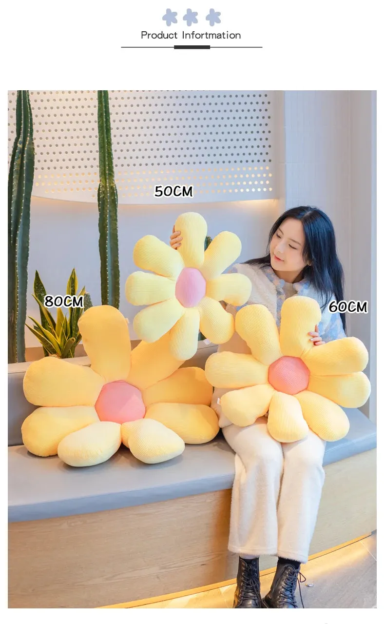 Colorful Flower Pillow Soft - 40&50cm