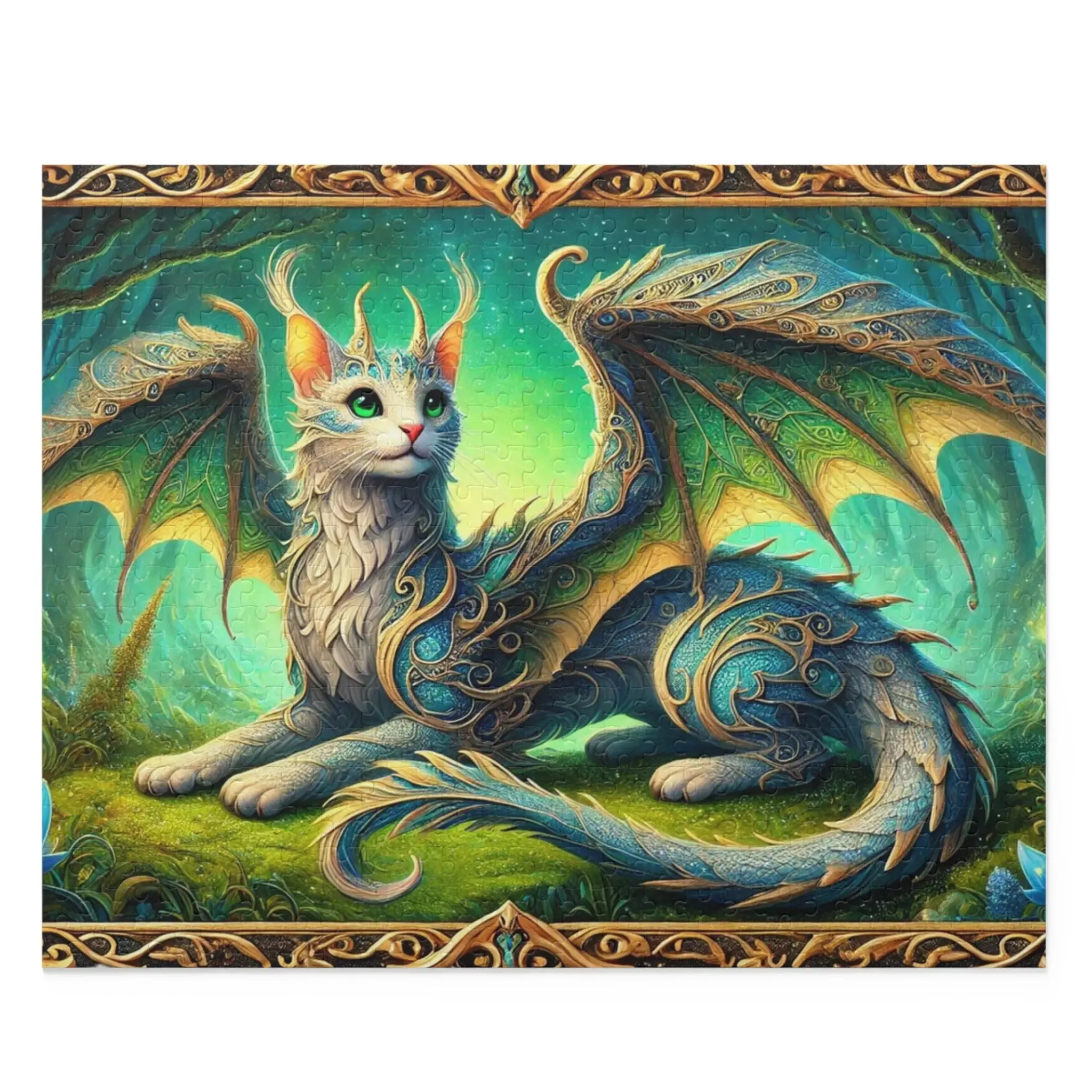 Cragon - Fantasy Cat Dragon - Cat Lover Gift 120, 252, or 500 -piece options