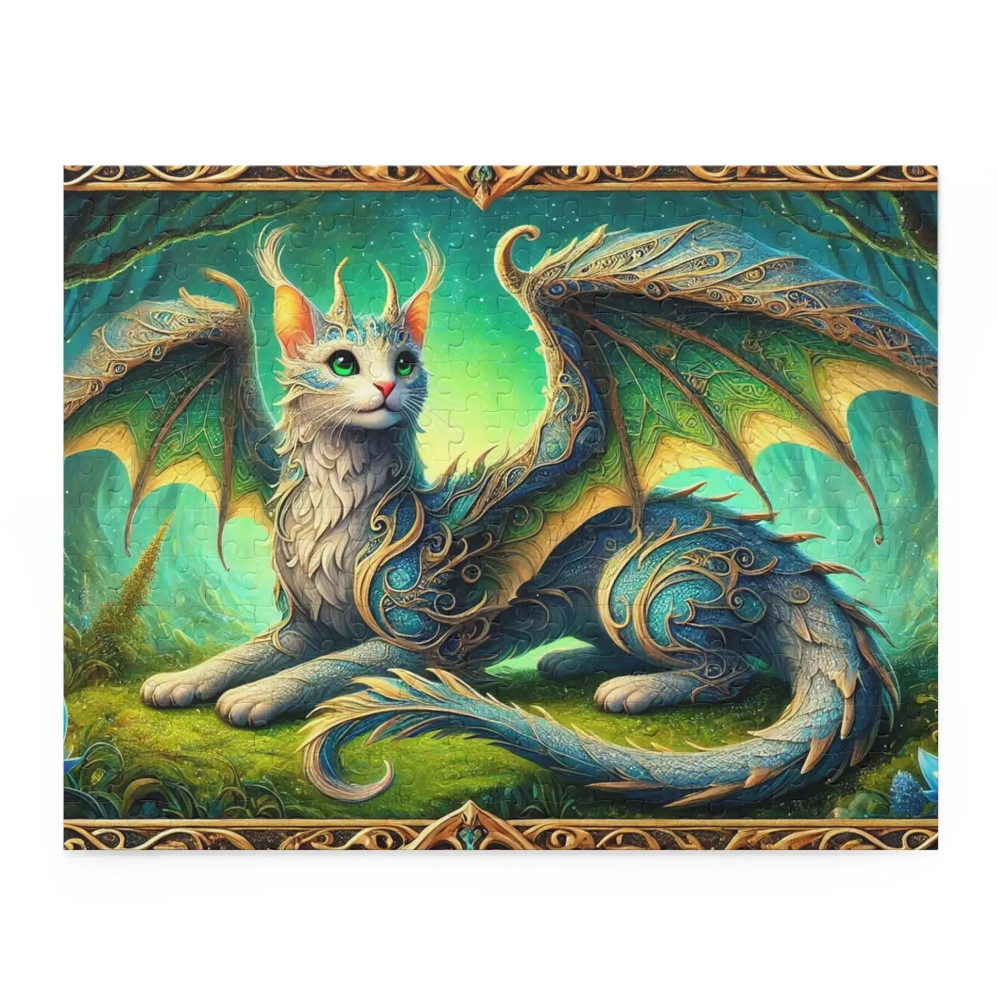 Cragon - Fantasy Cat Dragon - Cat Lover Gift 120, 252, or 500 -piece options