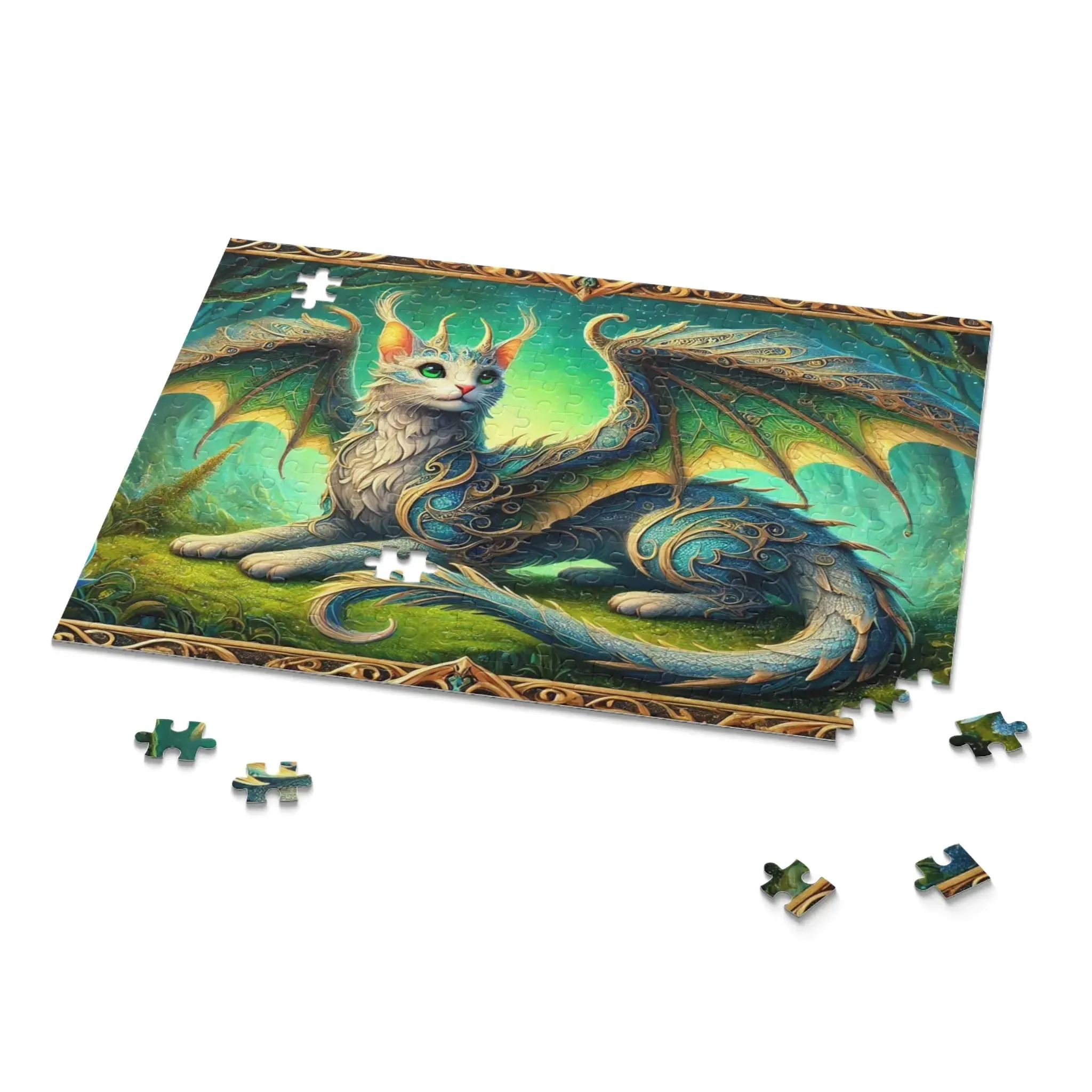 Cragon - Fantasy Cat Dragon - Cat Lover Gift 120, 252, or 500 -piece options