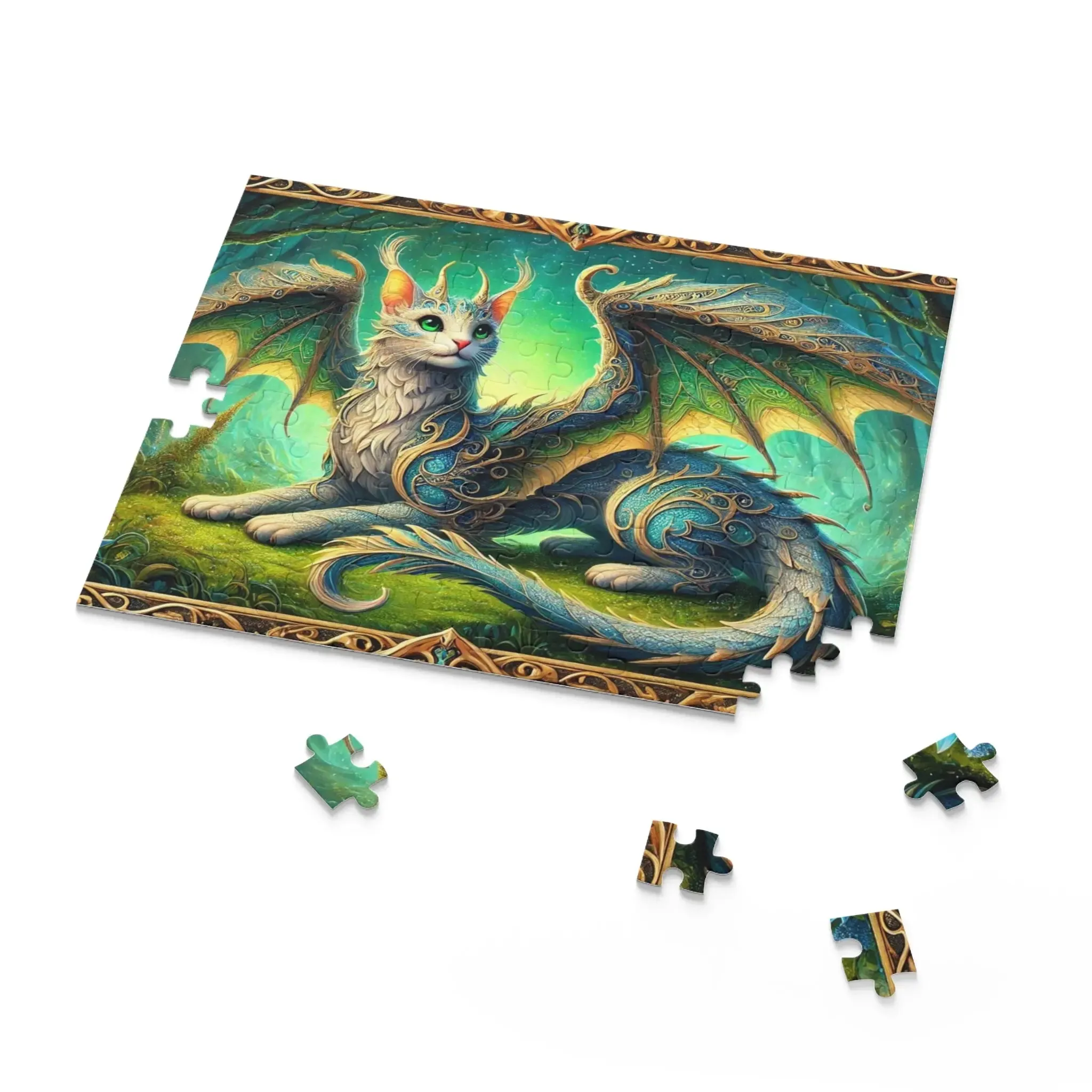 Cragon - Fantasy Cat Dragon - Cat Lover Gift 120, 252, or 500 -piece options