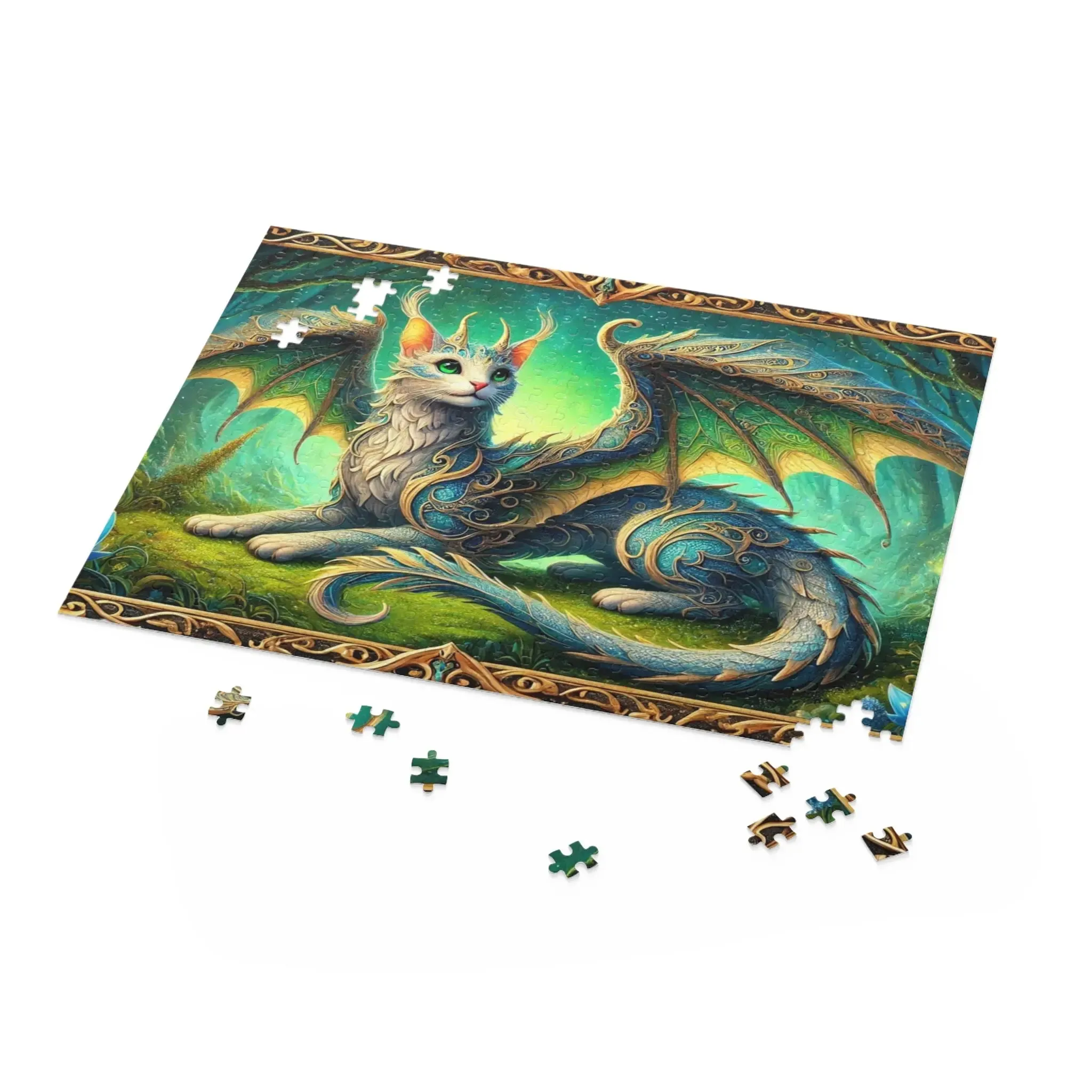 Cragon - Fantasy Cat Dragon - Cat Lover Gift 120, 252, or 500 -piece options