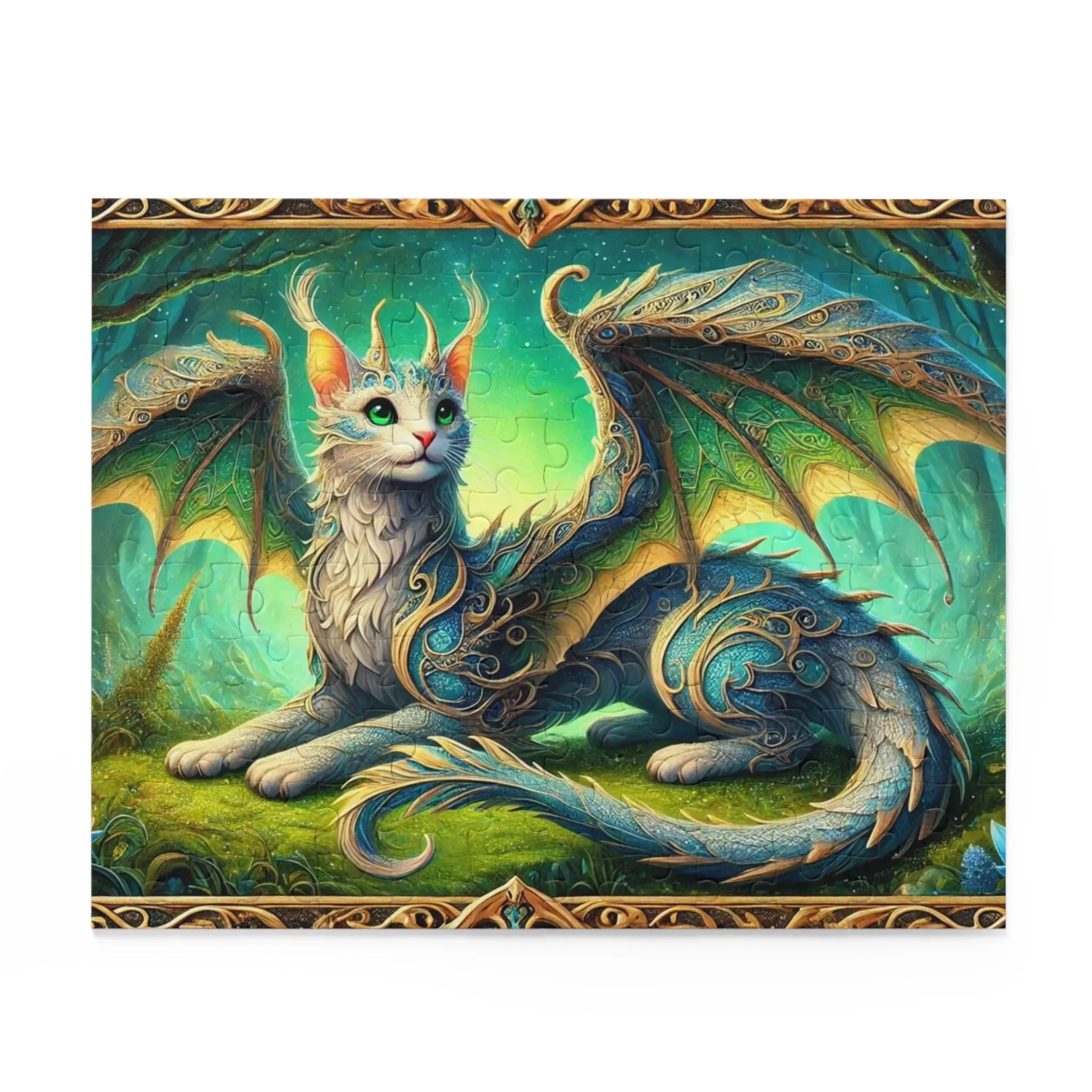 Cragon - Fantasy Cat Dragon - Cat Lover Gift 120, 252, or 500 -piece options