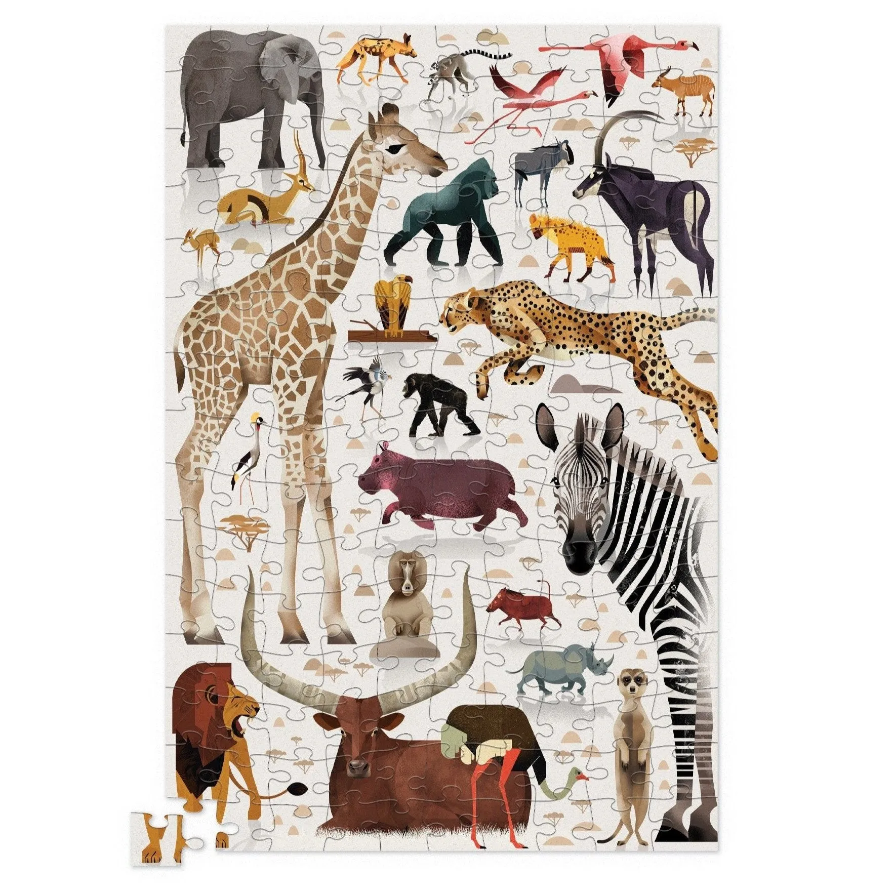 Crocodile Creek150pc Puzzle - African Animals