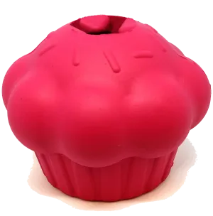 Cupcake eDispenser Durable Rubber Chew Toy & Treat Dispenser