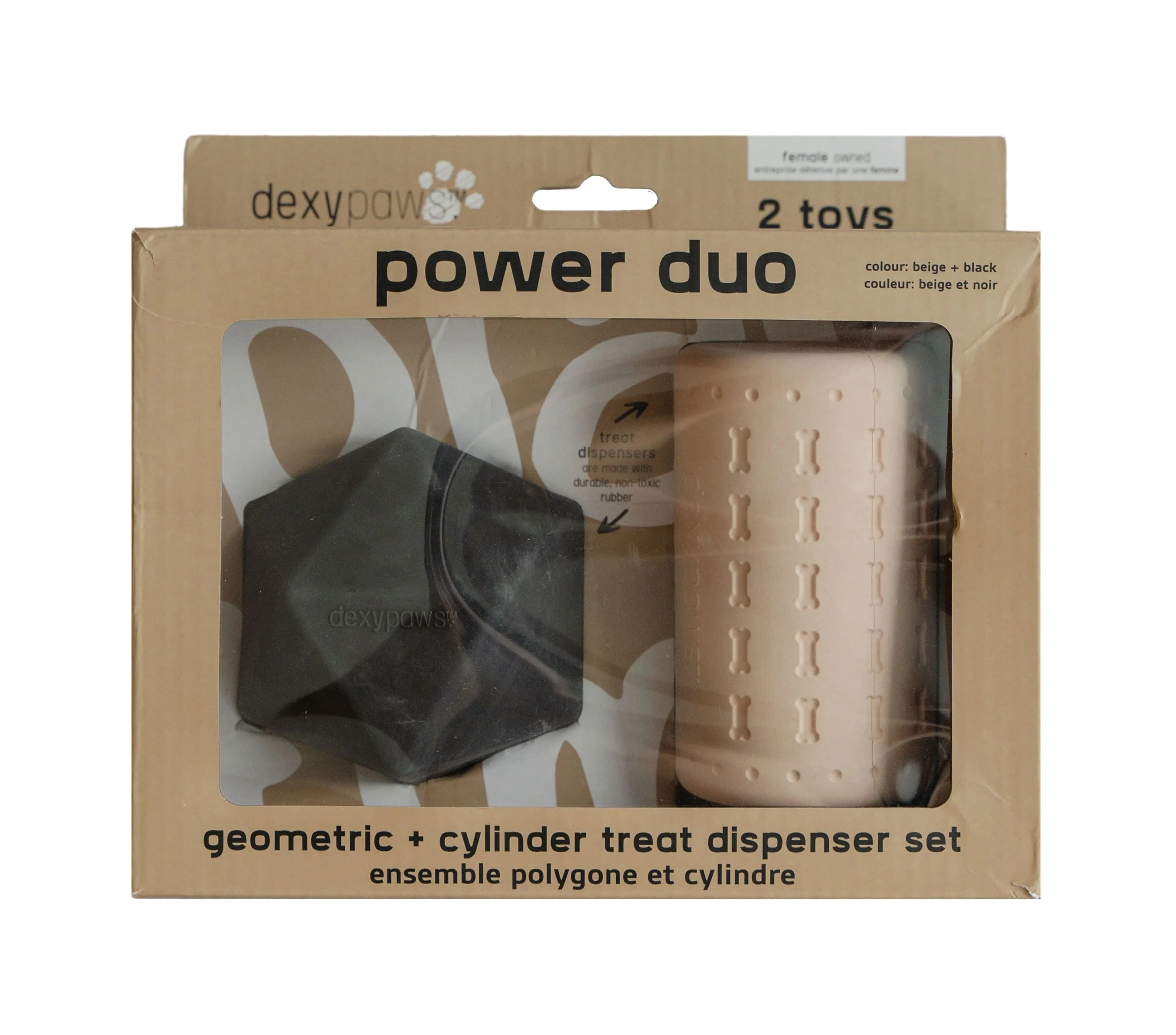 Dexypaws - Aggressive Power Duo Treat Dispenser Set