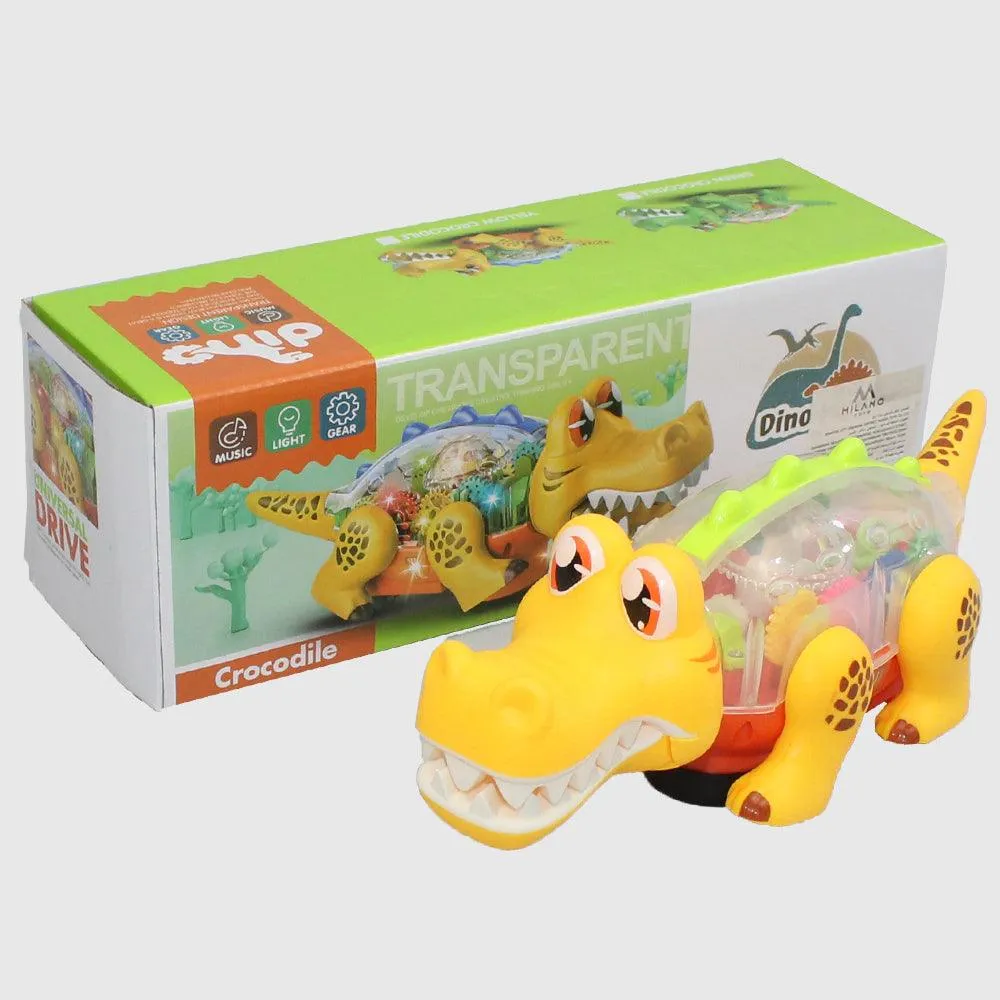 Dino Park Gear Transparent Crocodile Toy