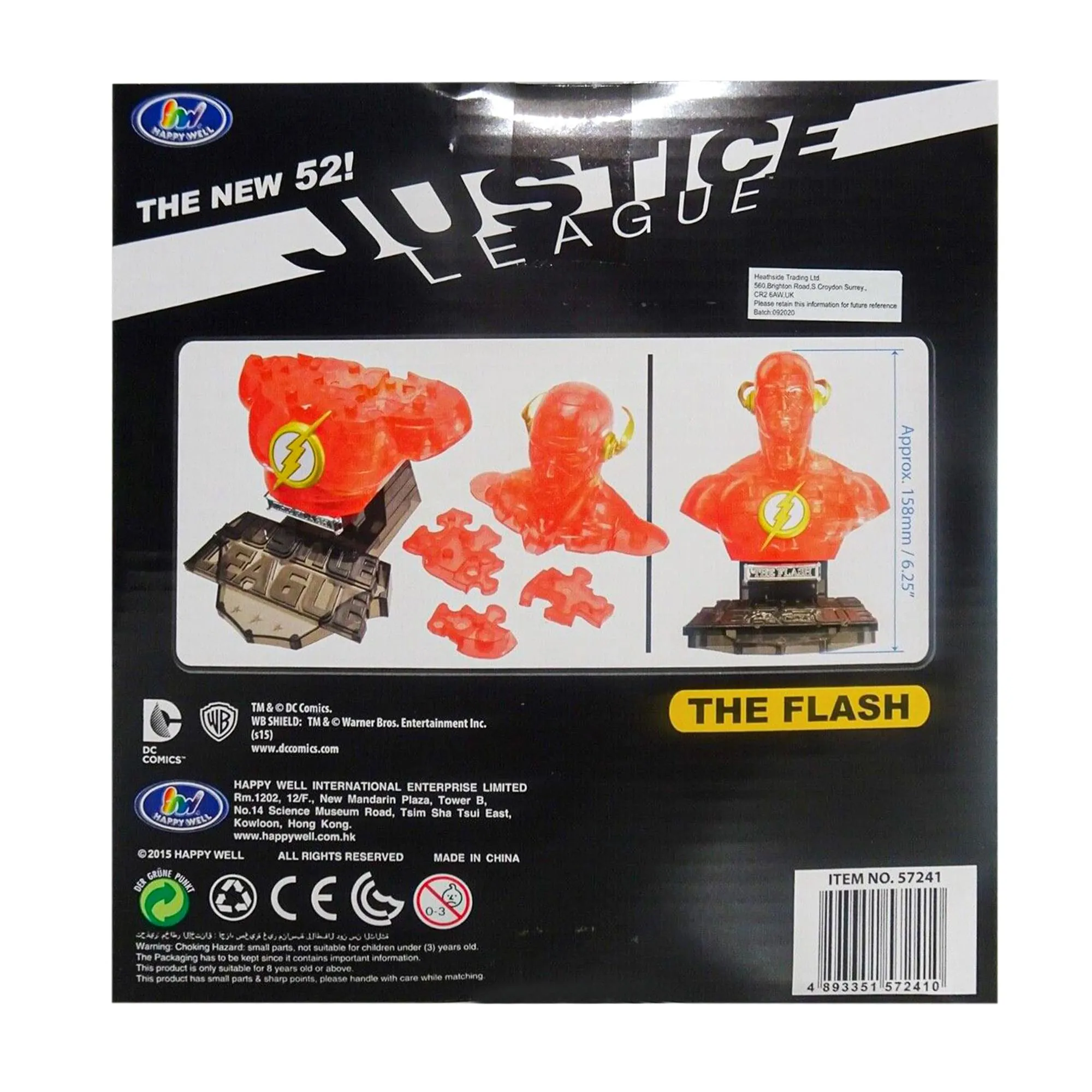 Eaglemoss DC The Flash 72 Piece 3D Jigsaw Puzzle | Crystal Color