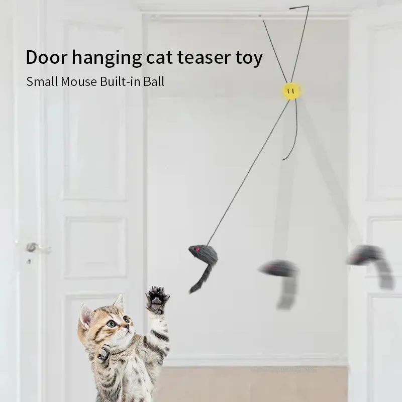 Hanging Plush Mouse Cat Toy