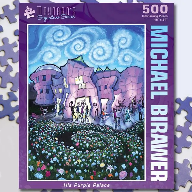 His Purple Palace 500 Piece Puzzle Twist Jigsaw Puzzle - Quick Ship