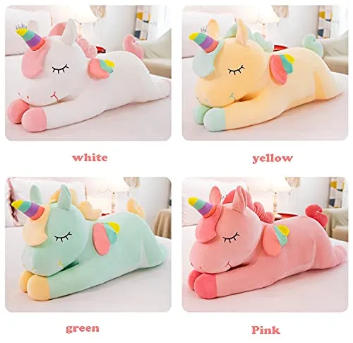 HUG 'n' FEEL SOFT TOYS Flying Unicorn , Soft Toys, Birthday Gift for Girls/Wife, Boyfriend/Husband, Soft Toys for Girls, Baby Toys, Rakhi for Brother/Sister (30 x 25 x 50 Centimeters )