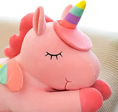 HUG 'n' FEEL SOFT TOYS Flying Unicorn , Soft Toys, Birthday Gift for Girls/Wife, Boyfriend/Husband, Soft Toys for Girls, Baby Toys, Rakhi for Brother/Sister (30 x 25 x 50 Centimeters )