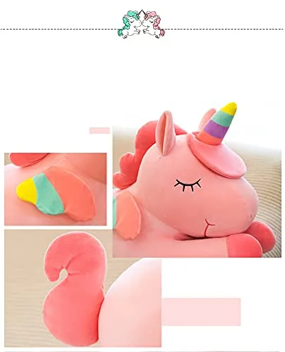 HUG 'n' FEEL SOFT TOYS Flying Unicorn , Soft Toys, Birthday Gift for Girls/Wife, Boyfriend/Husband, Soft Toys for Girls, Baby Toys, Rakhi for Brother/Sister (30 x 25 x 50 Centimeters )