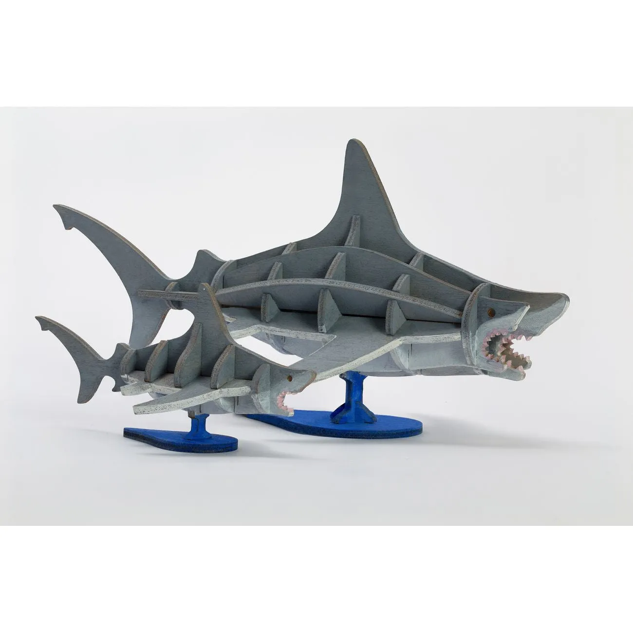 Incredibuilds 3D Wooden Model Great White Sharks