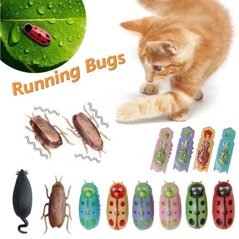 Interactive Ladybug Cat Toy: Engaging Pet Playtime with Vibration Action