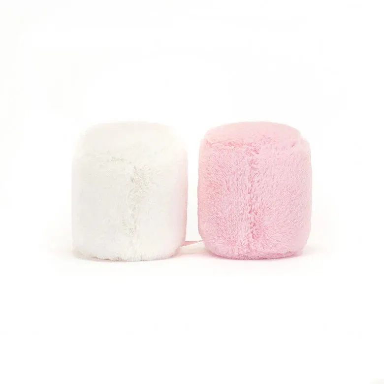 Jellycat Amuseable Pink And White Marshmallows 4"