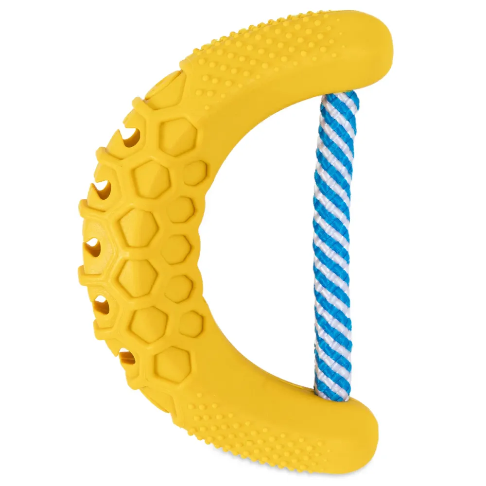 JW Banana Chew ee Dental Toy for Dogs (Yellow)