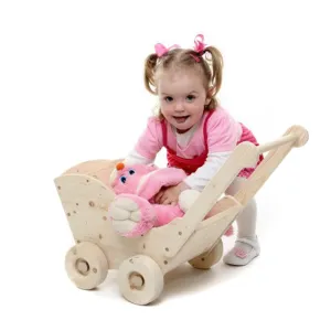 Large Wooden Push Cart  - Trudy