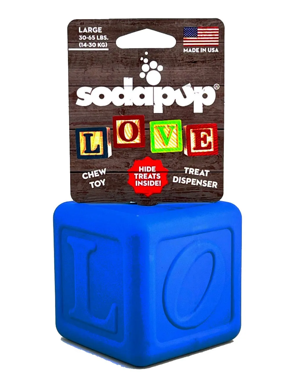 Love Cube eDispenser Durable Rubber Chew Toy & Treat Dispenser