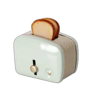 Maileg miniature toaster and bread - mint