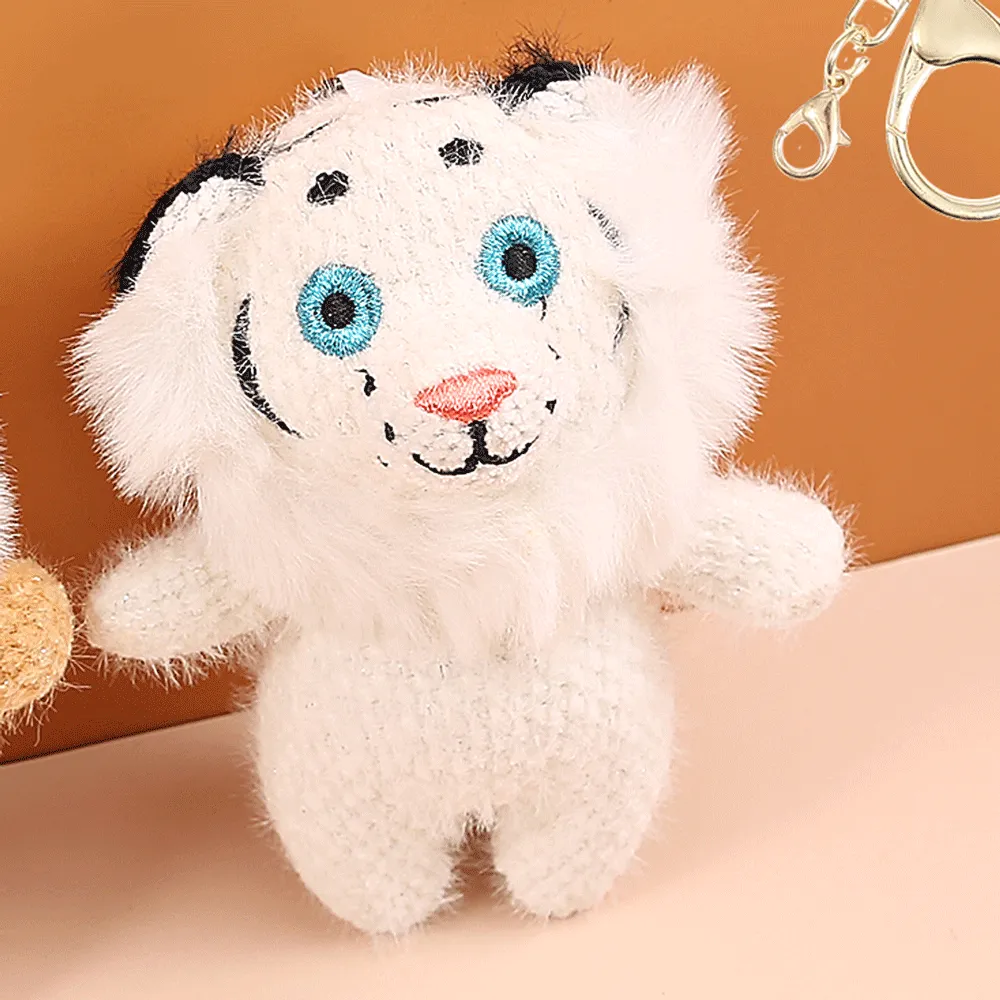 Mini Anime Lion Plush Keychain