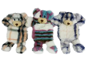 Multipet Mini Berman Bears 7-Inch, Assorted, Dog Toy