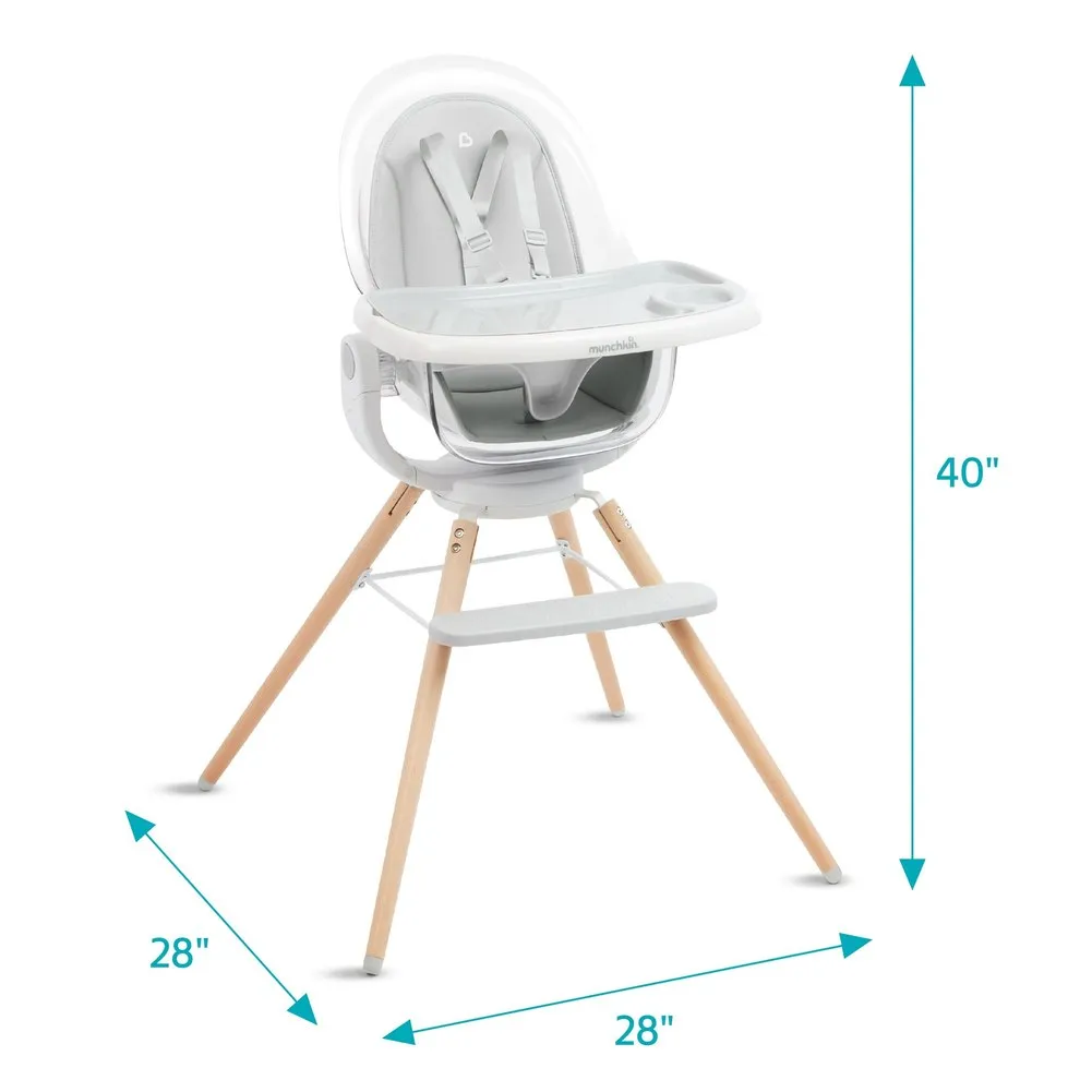 Munchkin 360 Cloud High Chair - Clear Seat