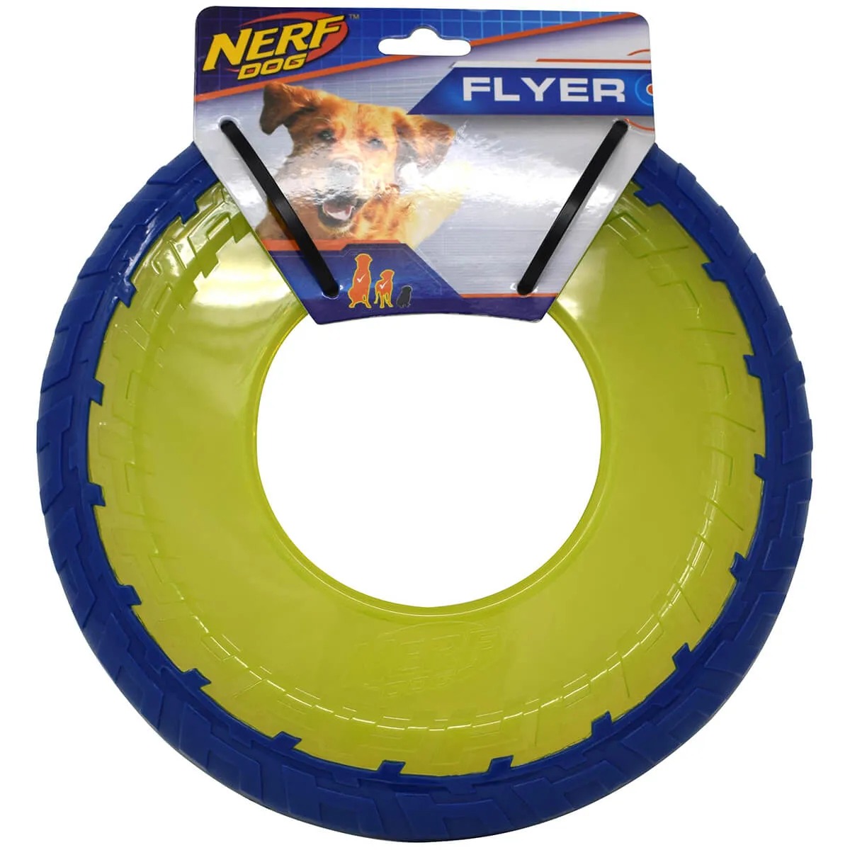 Nerf Overmolded TPR Tire Flyer Dog Toy 10in