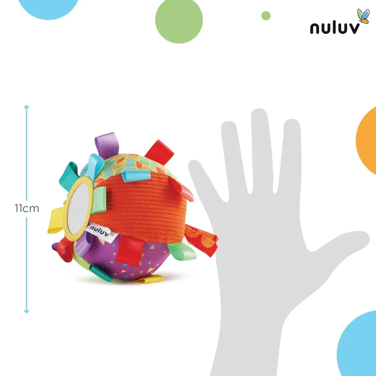 Nuluv Activity Ball -1- Mirror Plush Toy