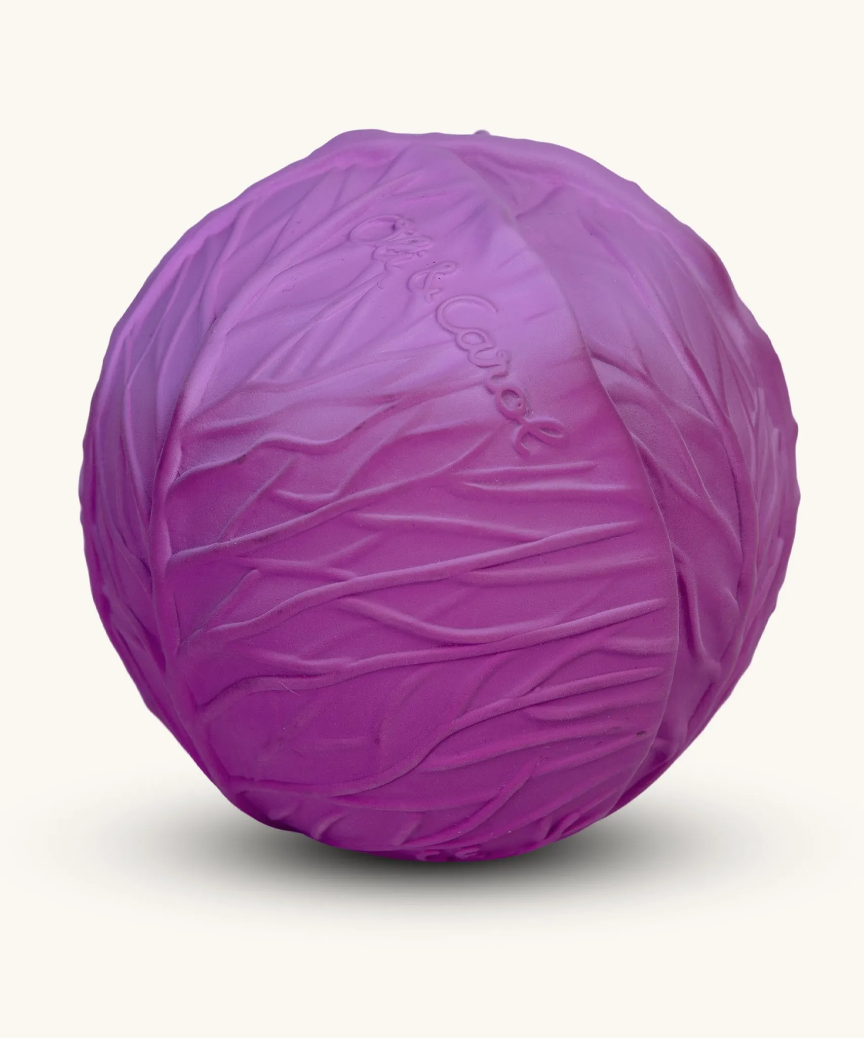 Oli & Carol Natural Rubber Baby Ball - Purple Cabbage