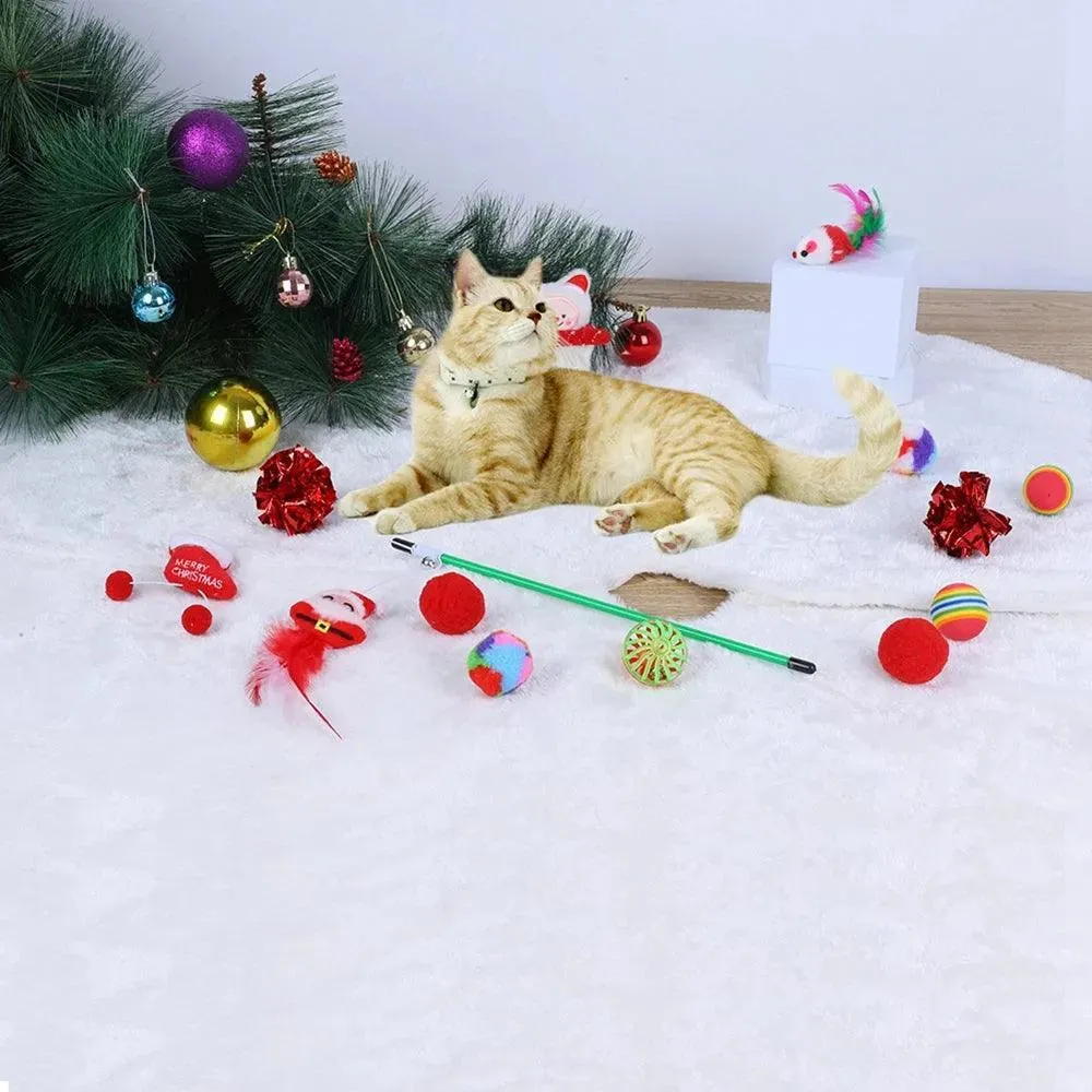 Pet Christmas Set, Socks, Packaging Toy