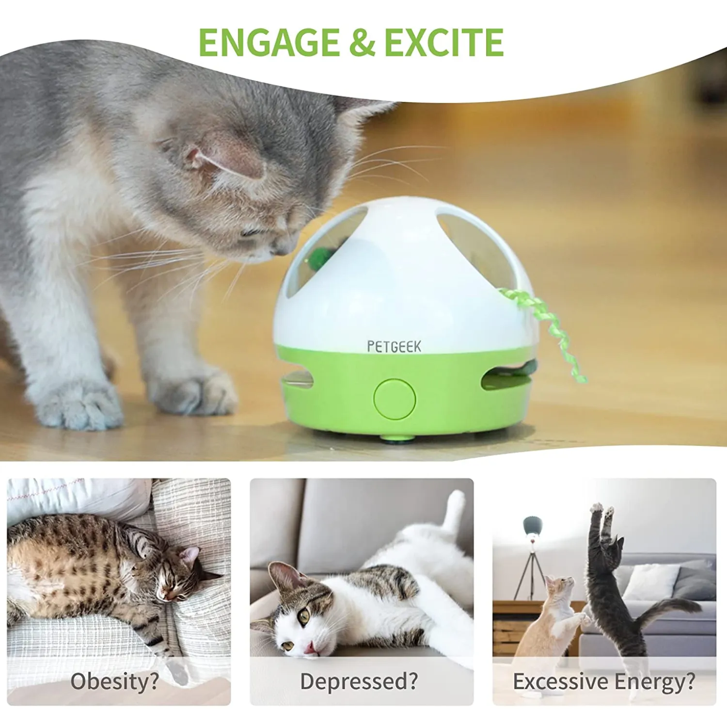 Pet Geek Hiding Mouse for Cats