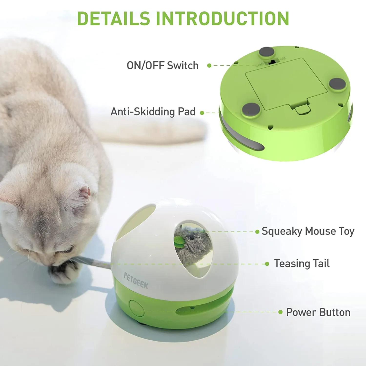 Pet Geek Hiding Mouse for Cats