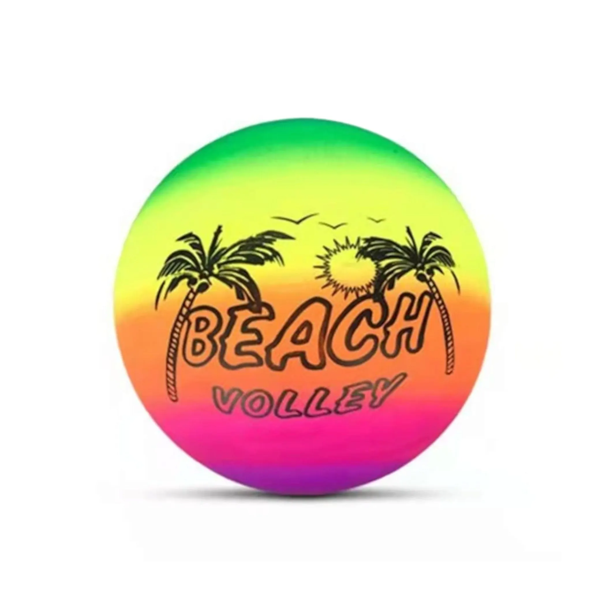 Rainbow Beach Volley Ball 22cm PVC Plastic 70g