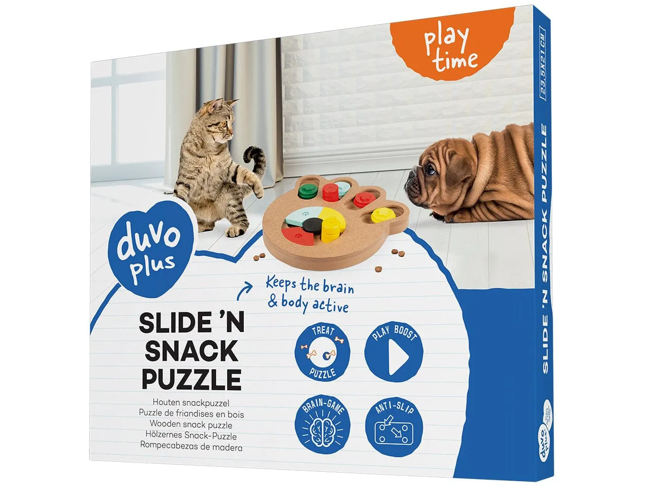 Slide `N Snack Puzzle - Paw 23,5X21X2,5Cm Multicolour