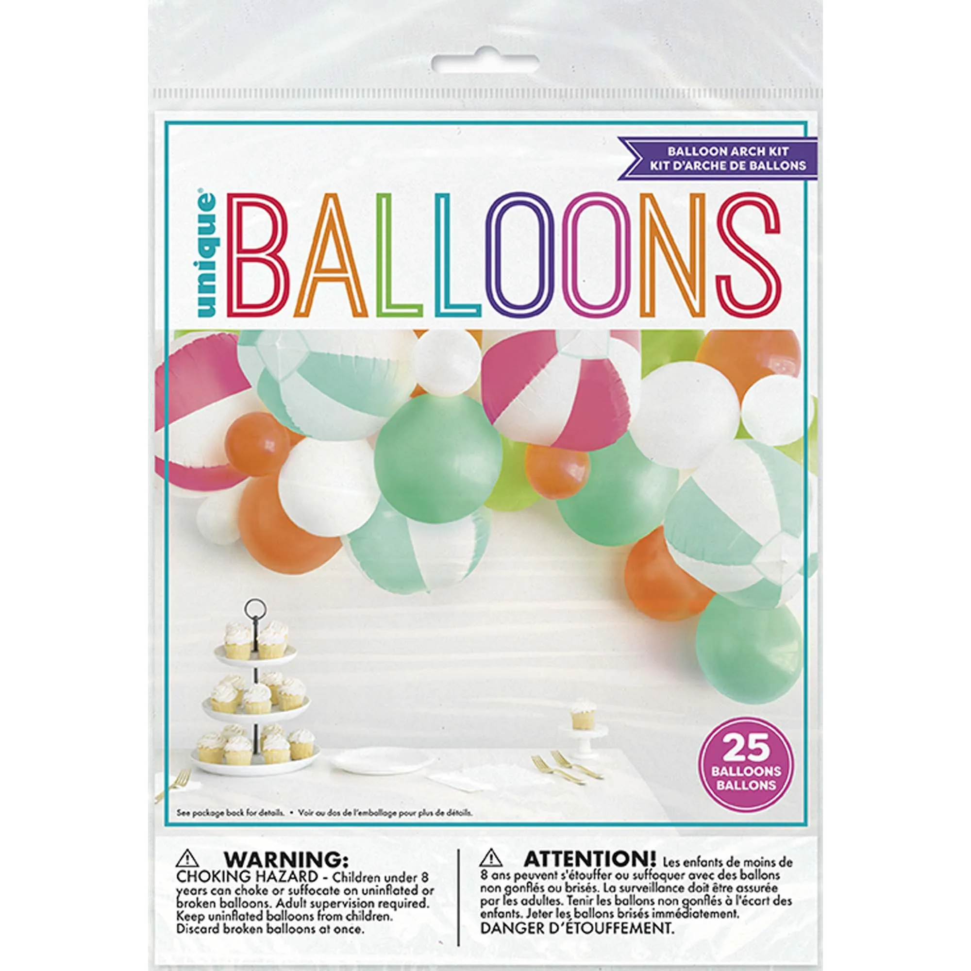 Summer Fun Balloon Arch Kit, 25 Count