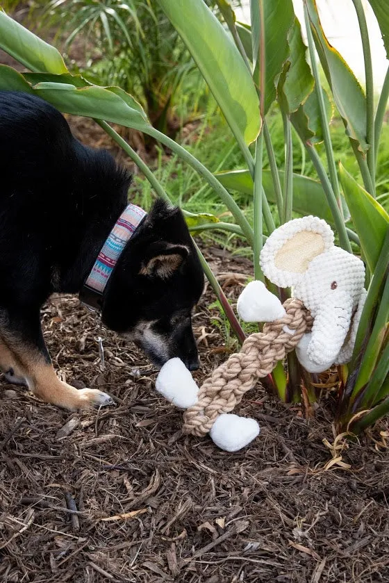 Tough Hemp Elephant Dog Toy